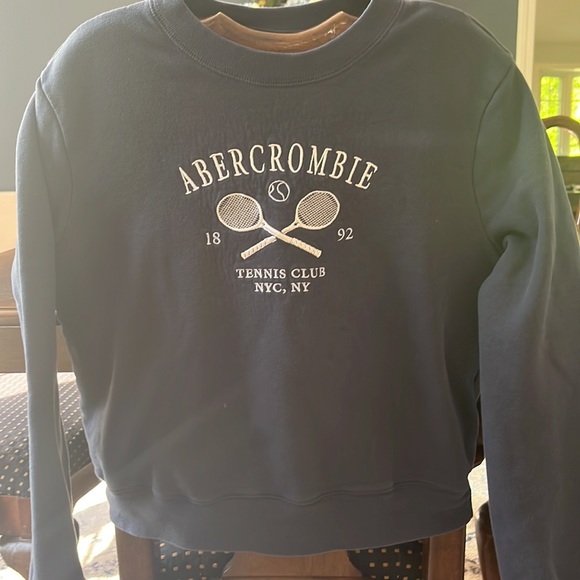 Abercrombie Kids sweatshirt 13/14 gently used. Navy blue. - Picture 3 of 3